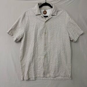 Common People Men's Short Sleeve Button Down Shirt Large